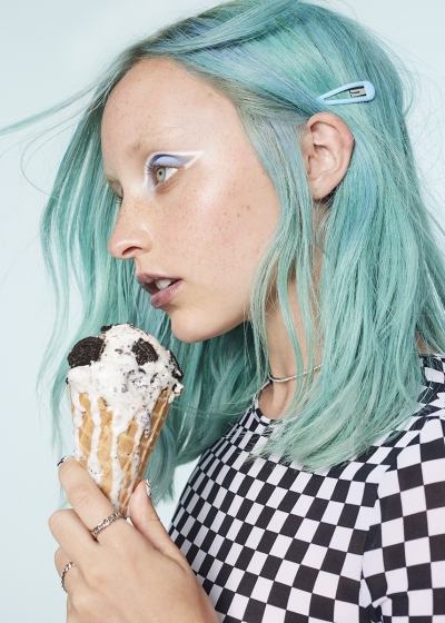 Model Ava with Ice Cream