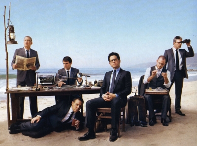 Chris-Gaskill-Chris-Buck-GQ-JJ-Abrams-Carlton-Cuse-Damon-Lindelof-TableBeach
