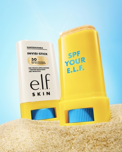 e.l.f. SKIN - Suntouchable Invisi-stick SPF 50 Glitz (57109) - On Sand