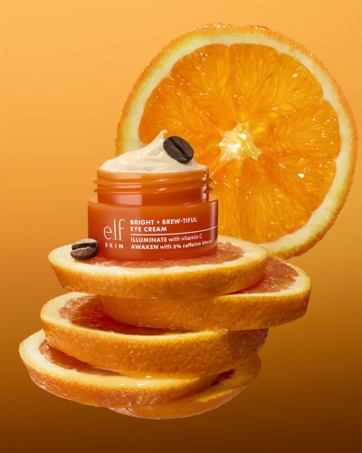 e.l.f. SKIN - Hero shot of Bright + Brew-tiful Eye Cream (57207) - Jar Open
