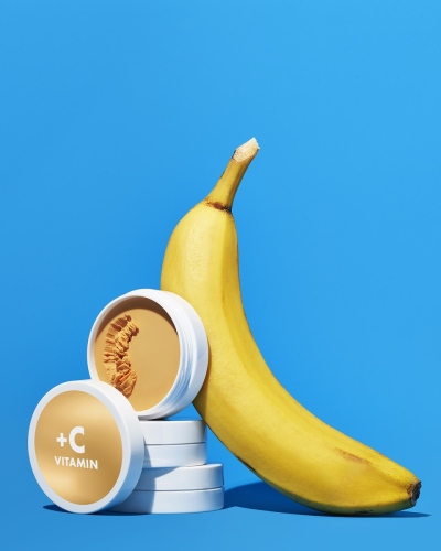 Group shot of C-Bright Putty Primer (82140) with fruit